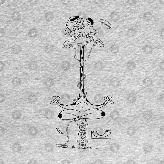 do yoga, skate and repeat giraffe by Odd Creatures